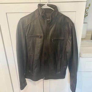 Michael Kors Men's Brown Leather Jacket
